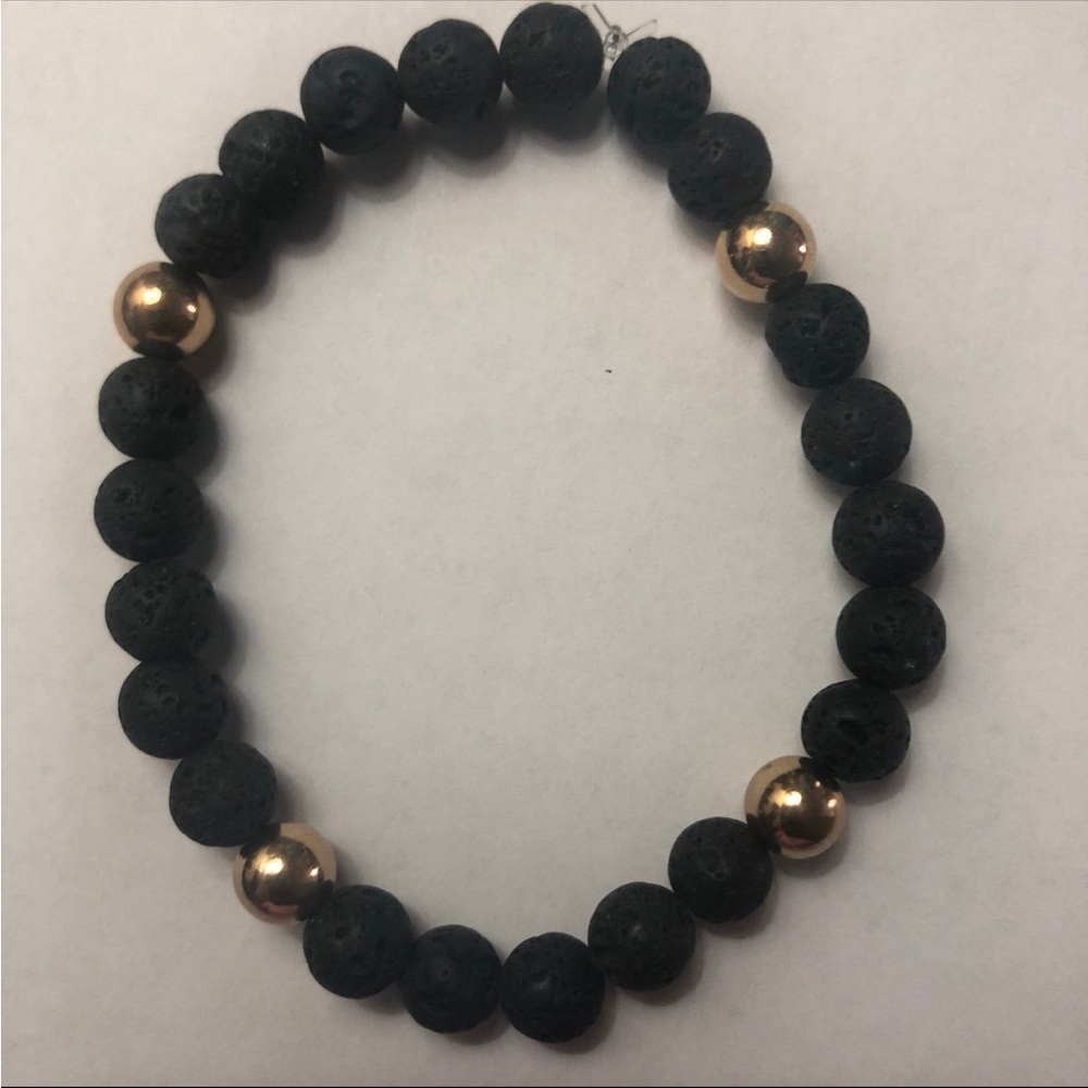Black/gold bracelet